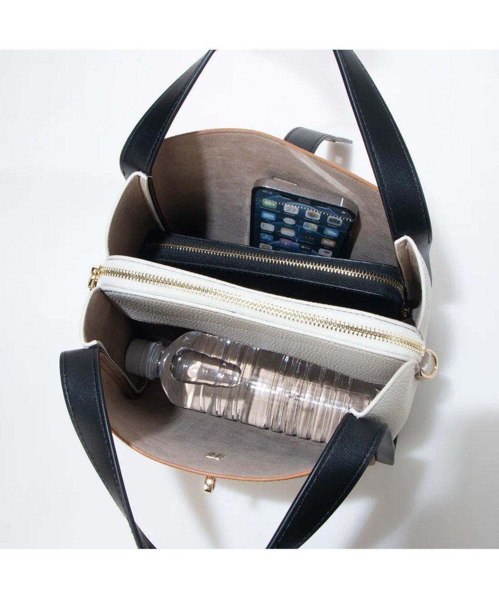 UNBILLION cachecache 3レイヤーヒネリ金具2wayトート 