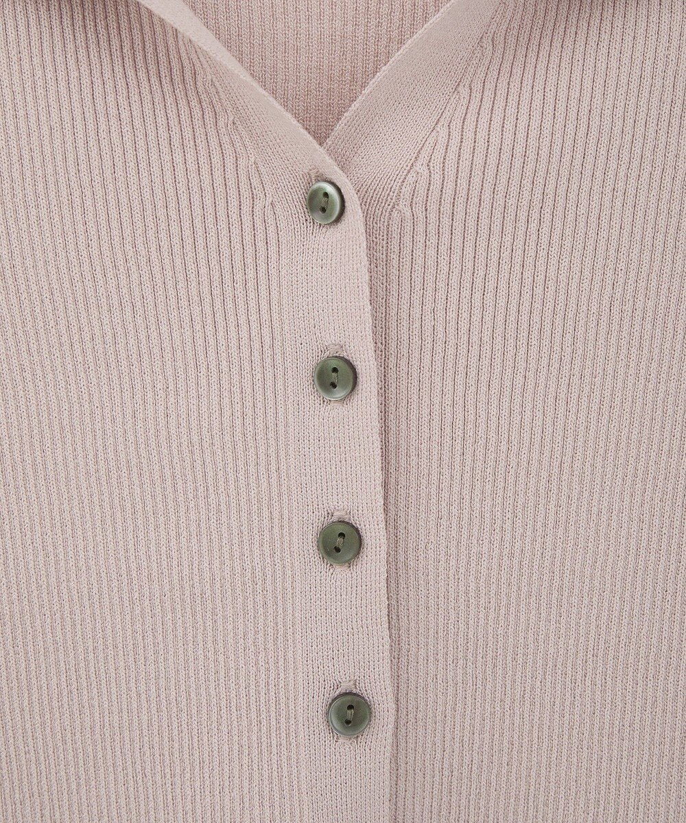 earth music&ecology 【接触冷感】襟付きニットカーディガン 