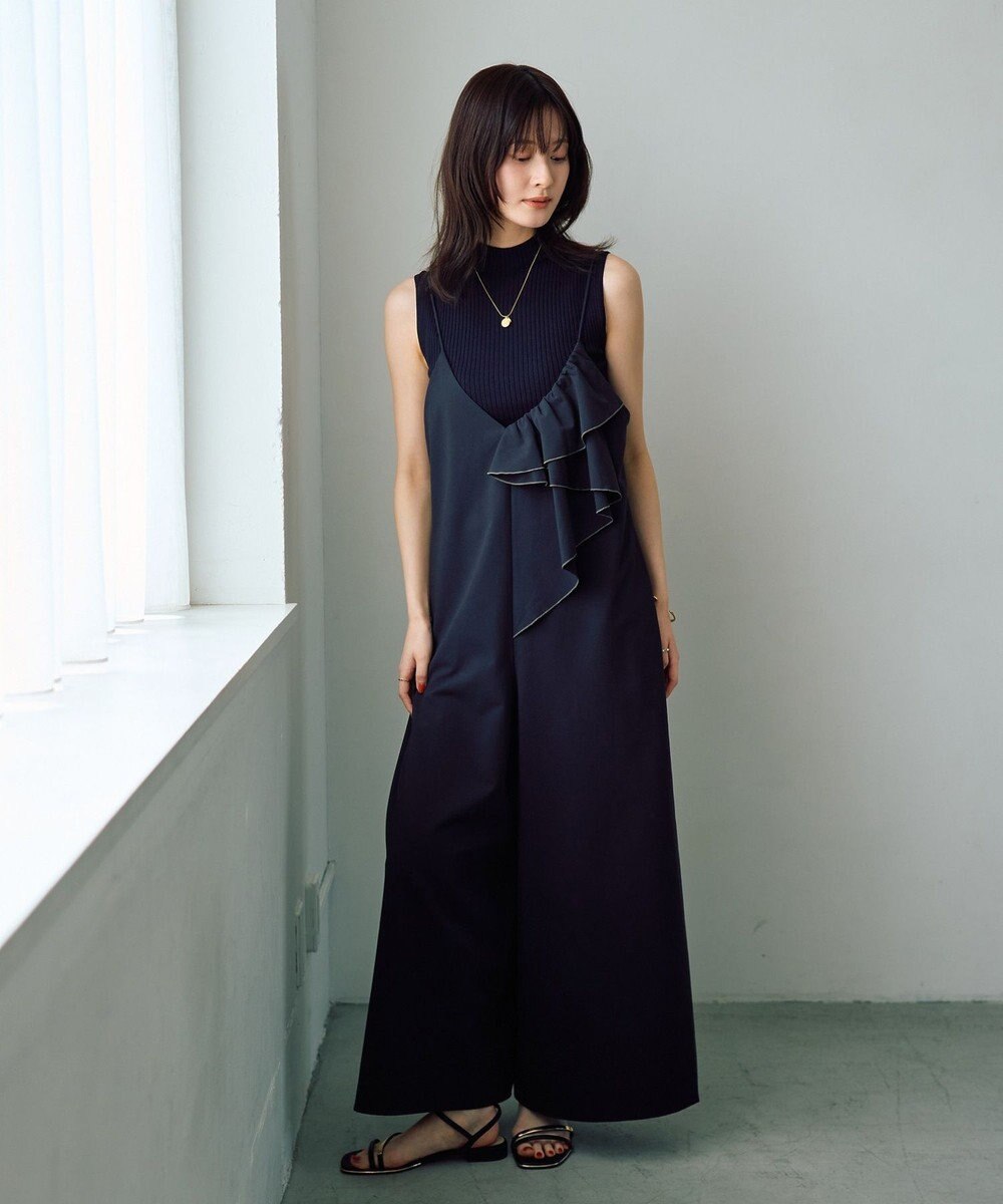 YECCA VECCA ラッフルキャミオールインワン 