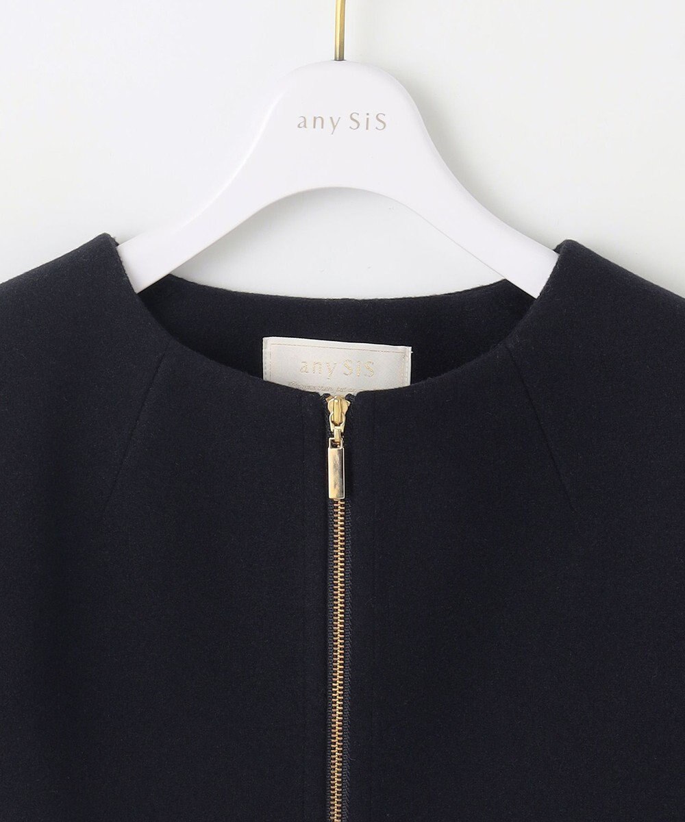 ANY SIS ウールライクドルマンショート コート 