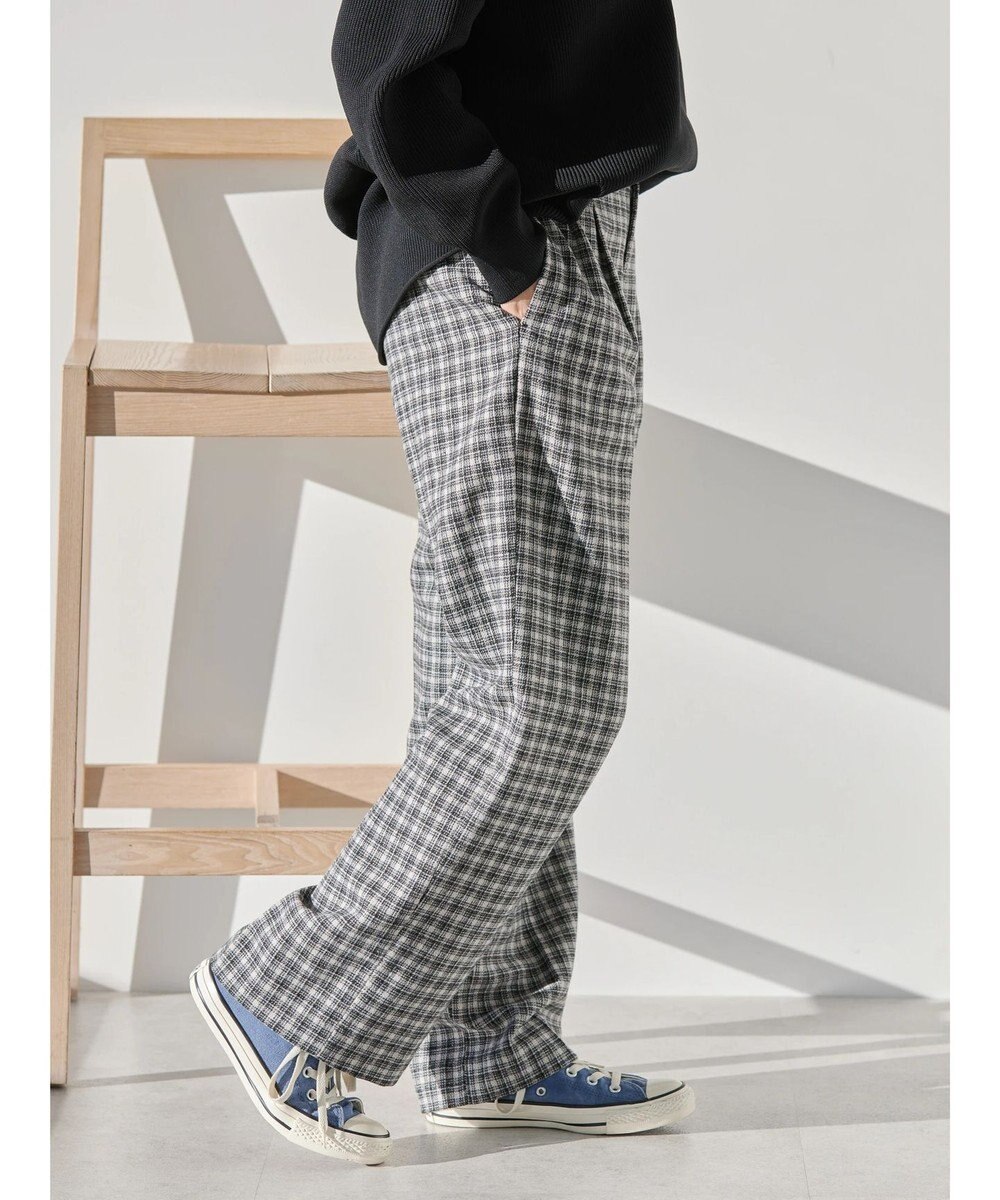 AMERICAN HOLIC ツイードタックワイドパンツ 