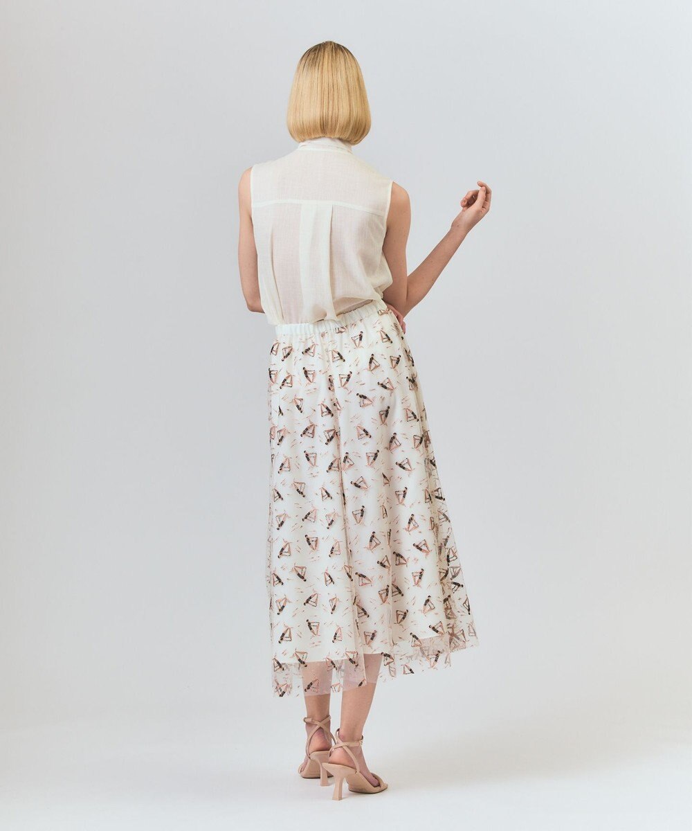 GRACE CONTINENTAL マリンembフレアスカート 