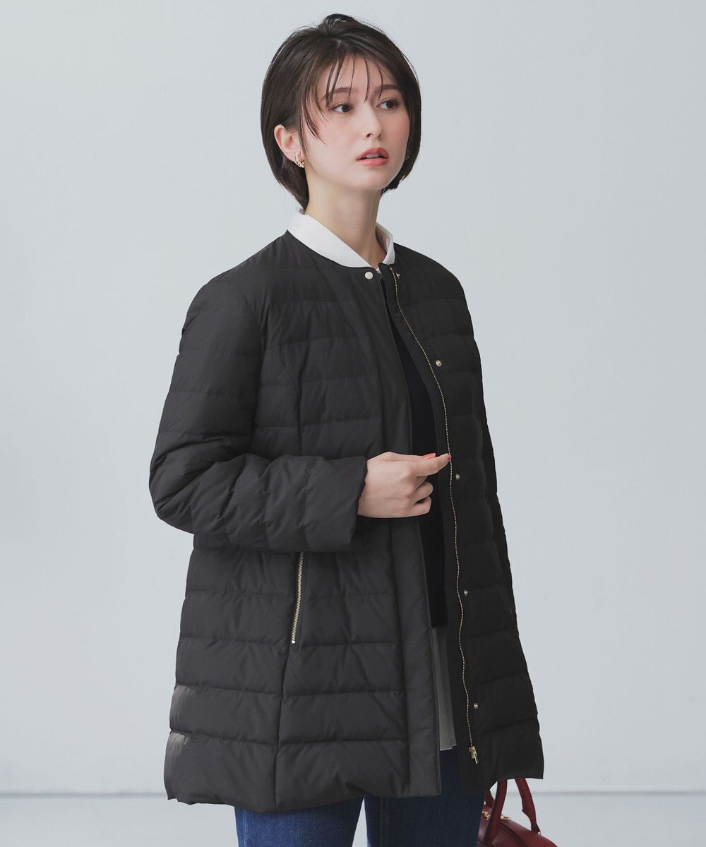 ANY SIS S 【2WAY】ノーカラーミドル ダウン 