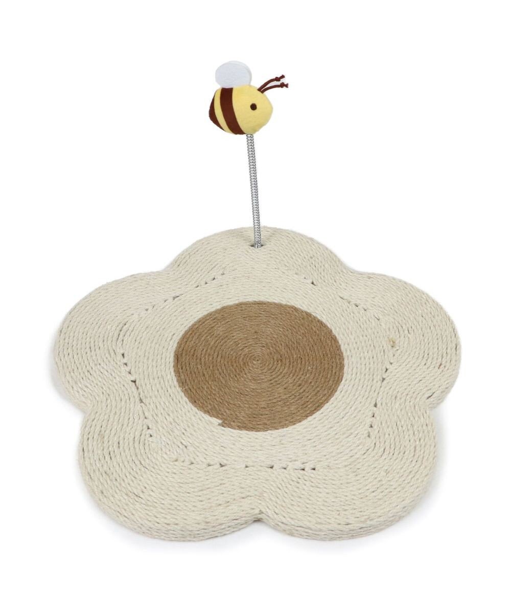 PET PARADISE ペットパラダイス 猫 爪とぎ プレート 花《白》 