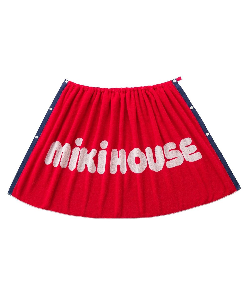 MIKI HOUSE HOT BISCUITS 【ミキハウス】 スナップ付ビーチタオル 