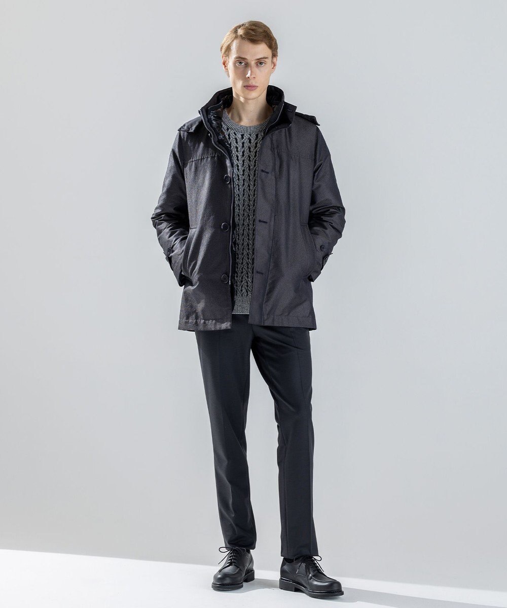 JOSEPH HOMME 新素材【4WAY】ライトラスターシャンブレー　ダウンコート 