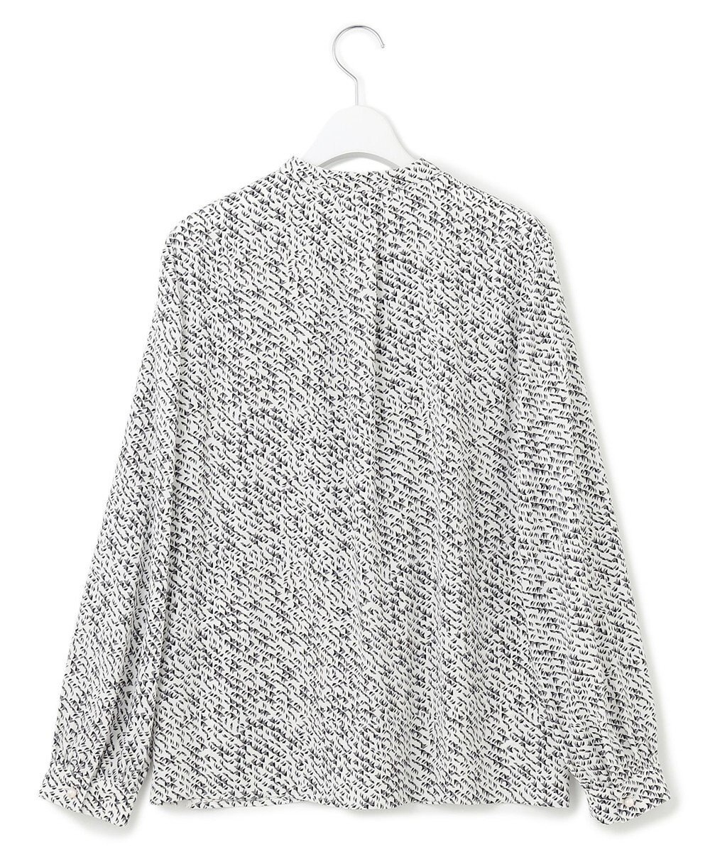 23区 【吸水速乾/UVケア/防シワ性】シャドージオメトリック プリント ブラウス 