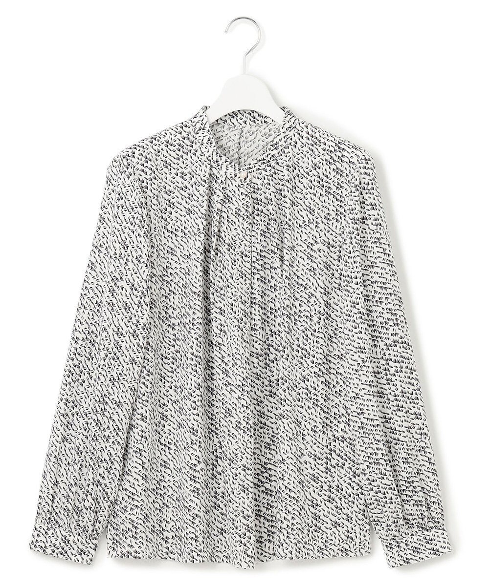 23区 【吸水速乾/UVケア/防シワ性】シャドージオメトリック プリント ブラウス 