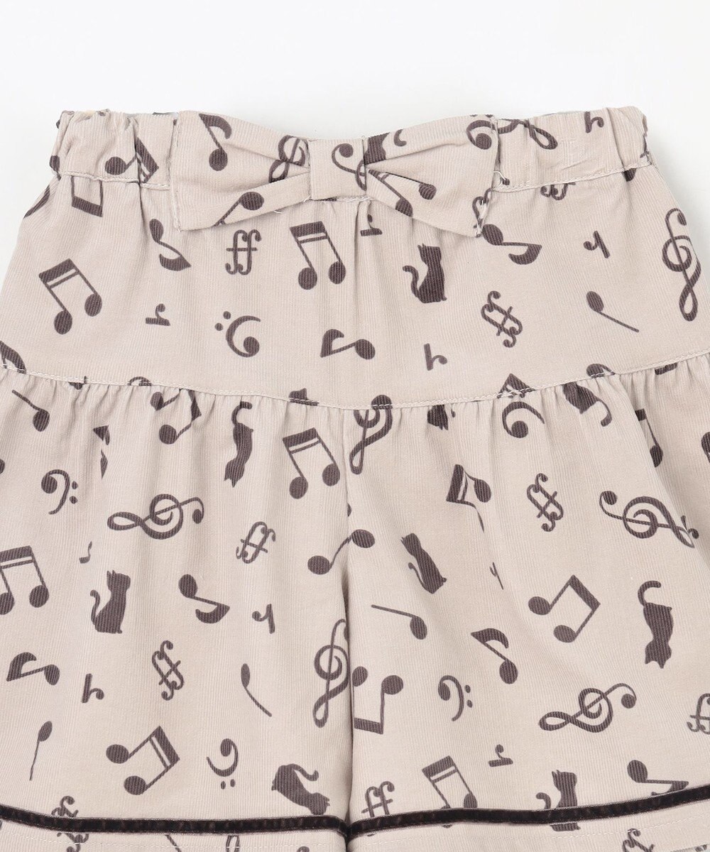 ANY KIDS 音符総柄キュロット 