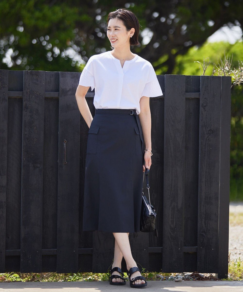 J.PRESS LADIES S 【洗える・イージーケア】ソフトタイプライター マーメイド スカート 