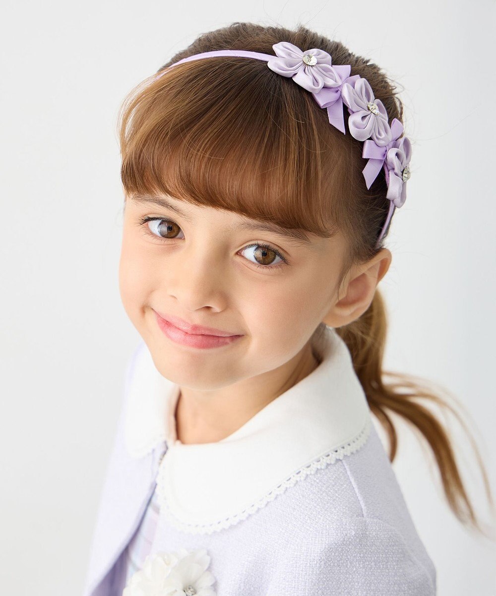 ANY KIDS お花×リボンカチューシャ 