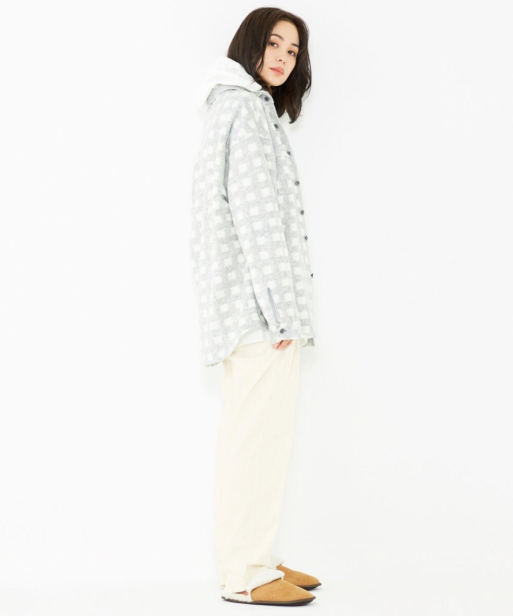 JOSEPH ABBOUD MOUNTAIN 【SPACE／UNISEX】フランネルジャージーチェック シャツ 