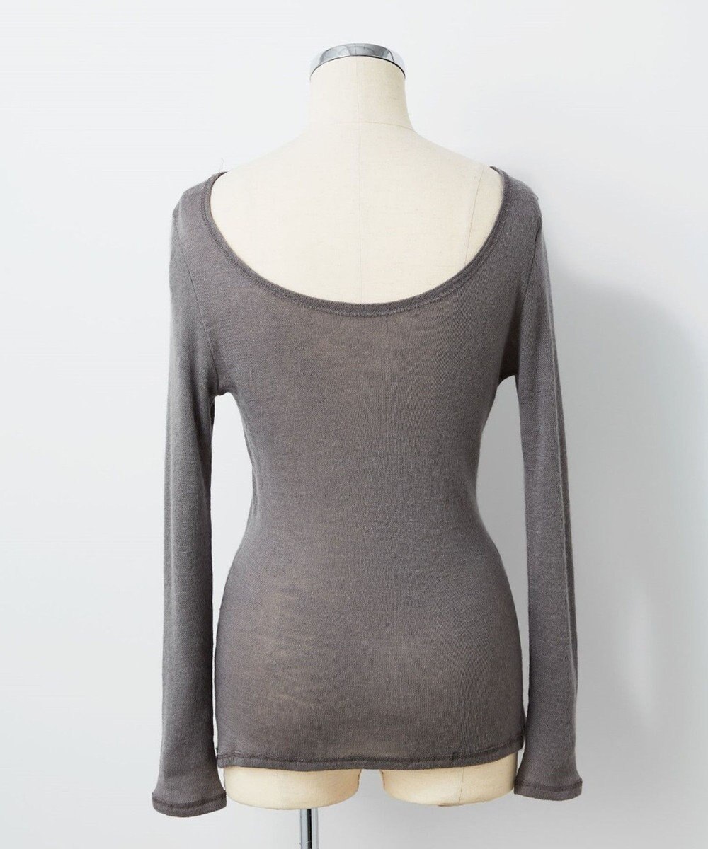 TOQUE 〈大草直子さんアドバイザー〉ロイヤルベビーアルパカ針抜きスムスインナートップス 