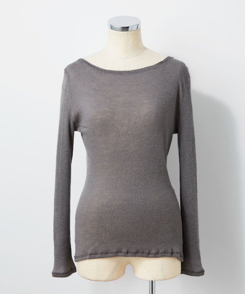 TOQUE 〈大草直子さんアドバイザー〉ロイヤルベビーアルパカ針抜きスムスインナートップス 