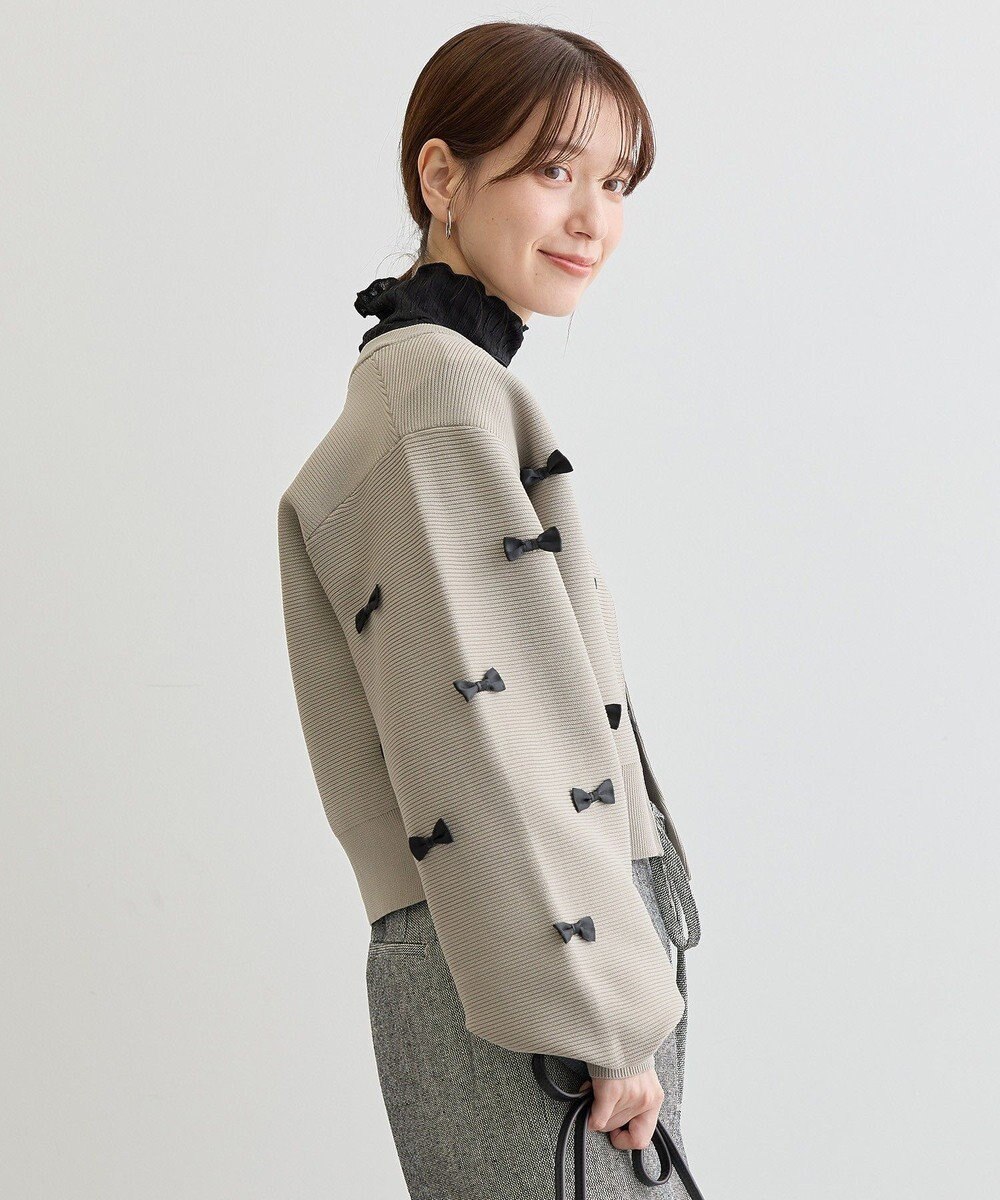 Green Parks ・ｓｗｉｎｇ　ｂｙ　メニーリボンニットカーディガン 