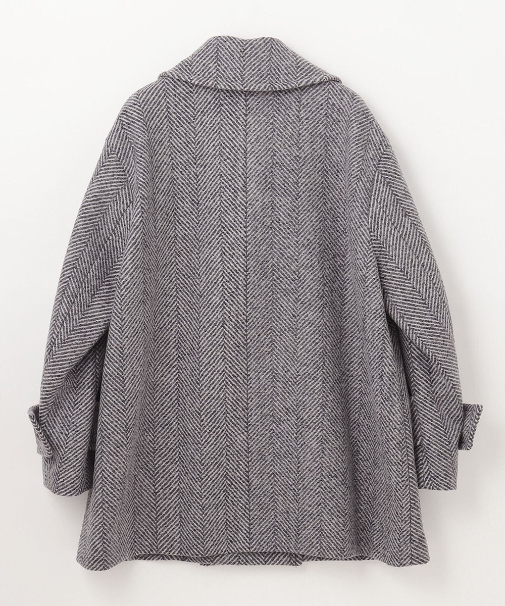 GRACE CONTINENTAL ヘリンボーンピーコート 