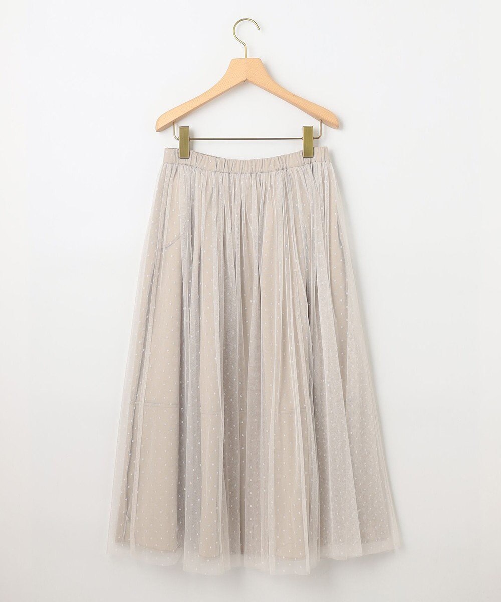 組曲 【2WAY】ドットチュールリバーシブル スカート 