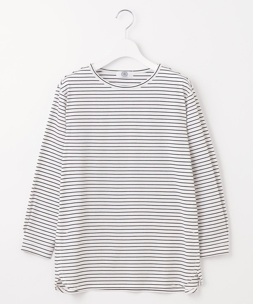 J.PRESS LADIES 【吸水速乾】ベーシックジャージー ボーダー カットソー 