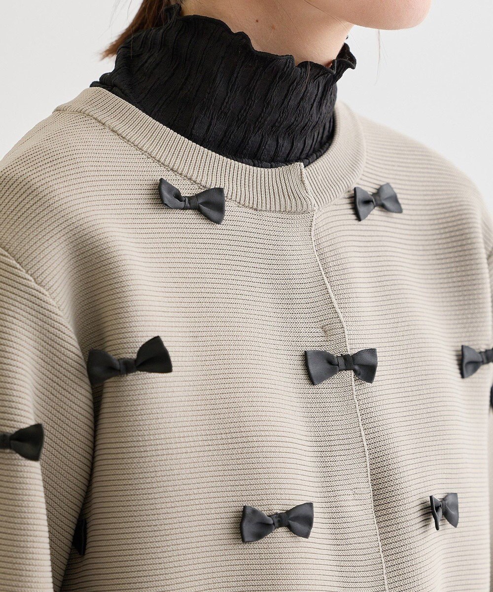 Green Parks ・ｓｗｉｎｇ　ｂｙ　メニーリボンニットカーディガン 