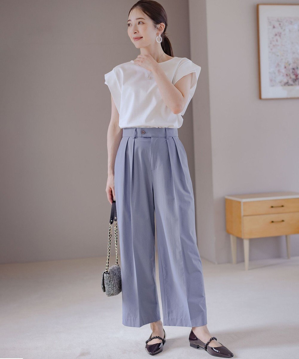 組曲 S ハシゴレースフレンチスリーブ カットソー 