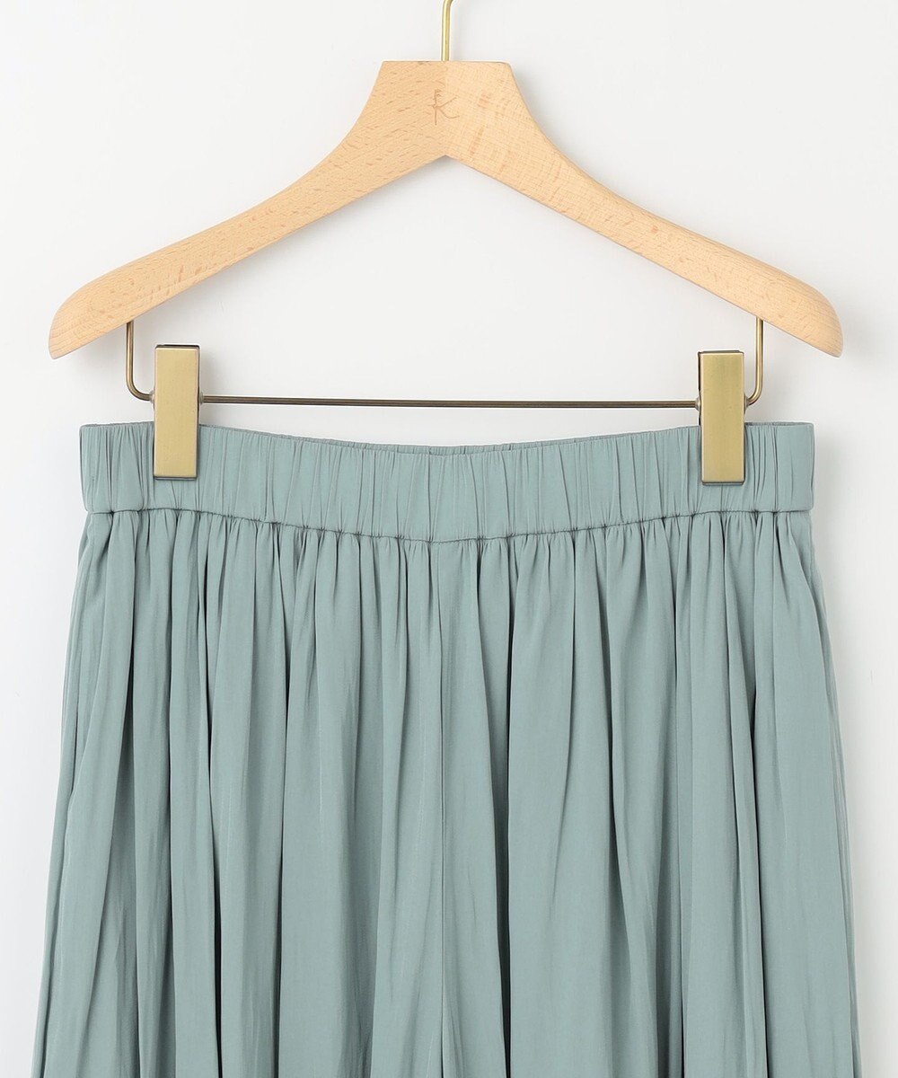 組曲 L 【春夏のNEWカラー登場】ギャザーライトデシン パンツ 