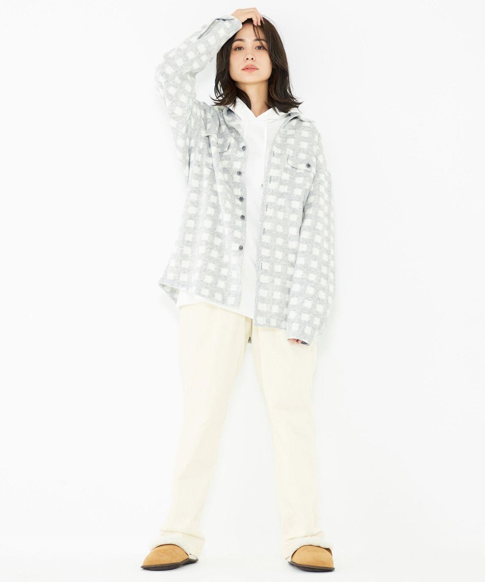 JOSEPH ABBOUD MOUNTAIN 【SPACE／UNISEX】フランネルジャージーチェック シャツ 