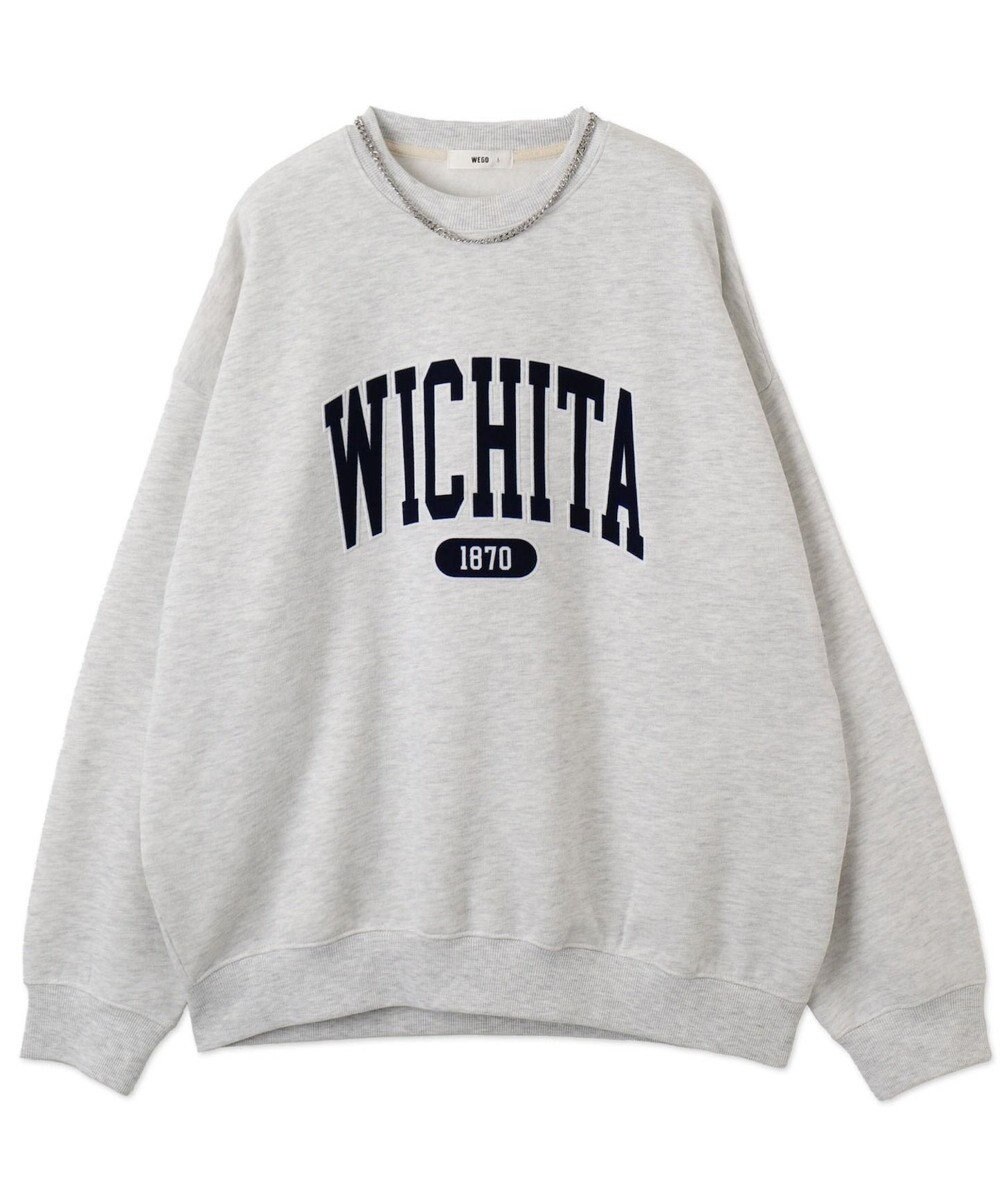 WEGO 【２点SET】アクセ付きグラフィックプルオーバー 