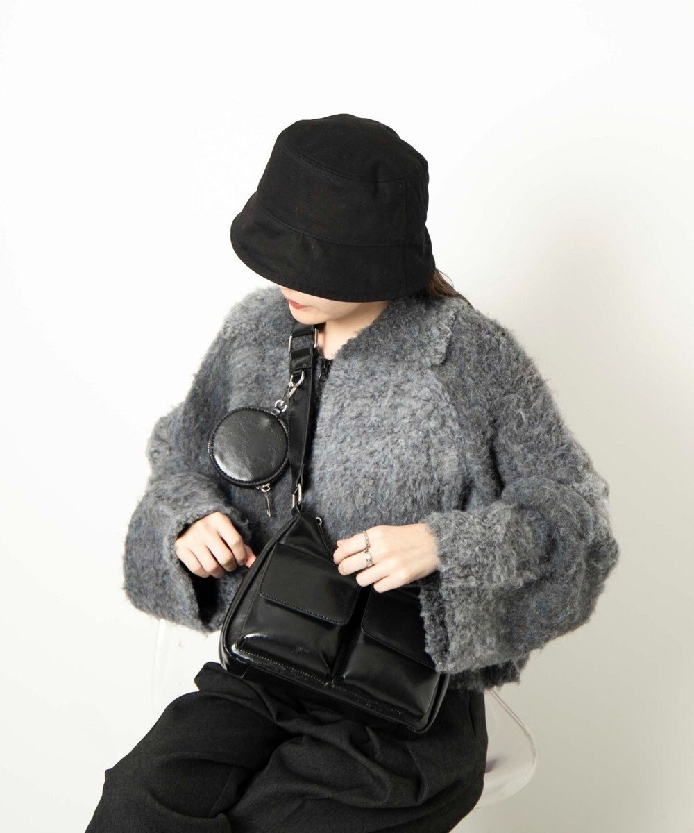 WEGO ポーチ付きポケットデザインショルダー 