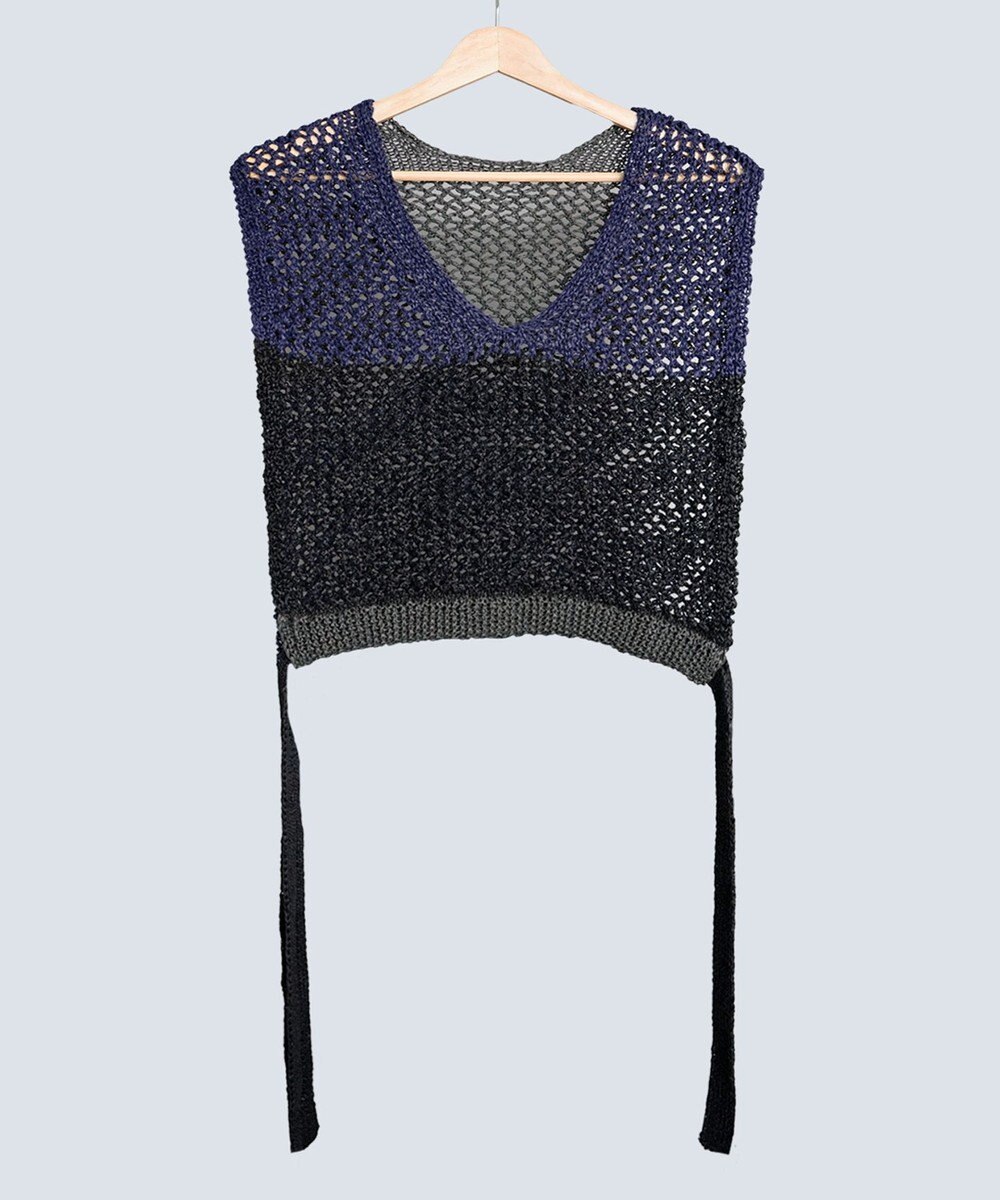 COQ STRATA 和紙ショート丈ベスト 