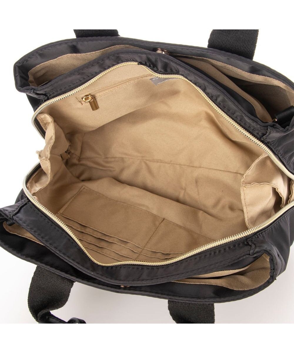 UNBILLION cachecache 3層サイフ機能付きナイロンボストン 