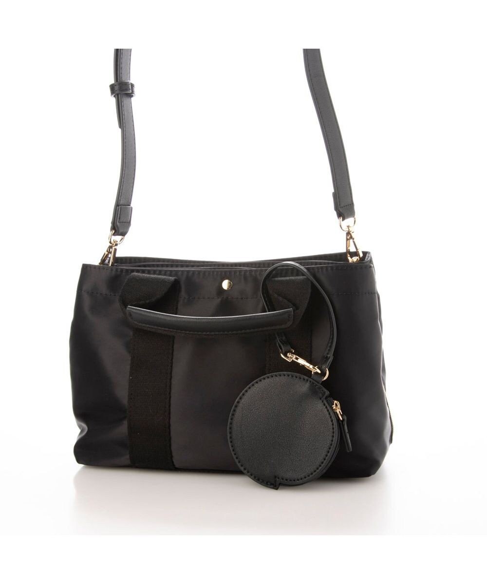 UNBILLION cachecache 3層サイフ機能付きナイロンボストン 