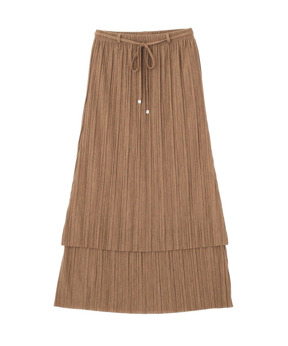 earth music&ecology プリーツレイヤードライクスカート 