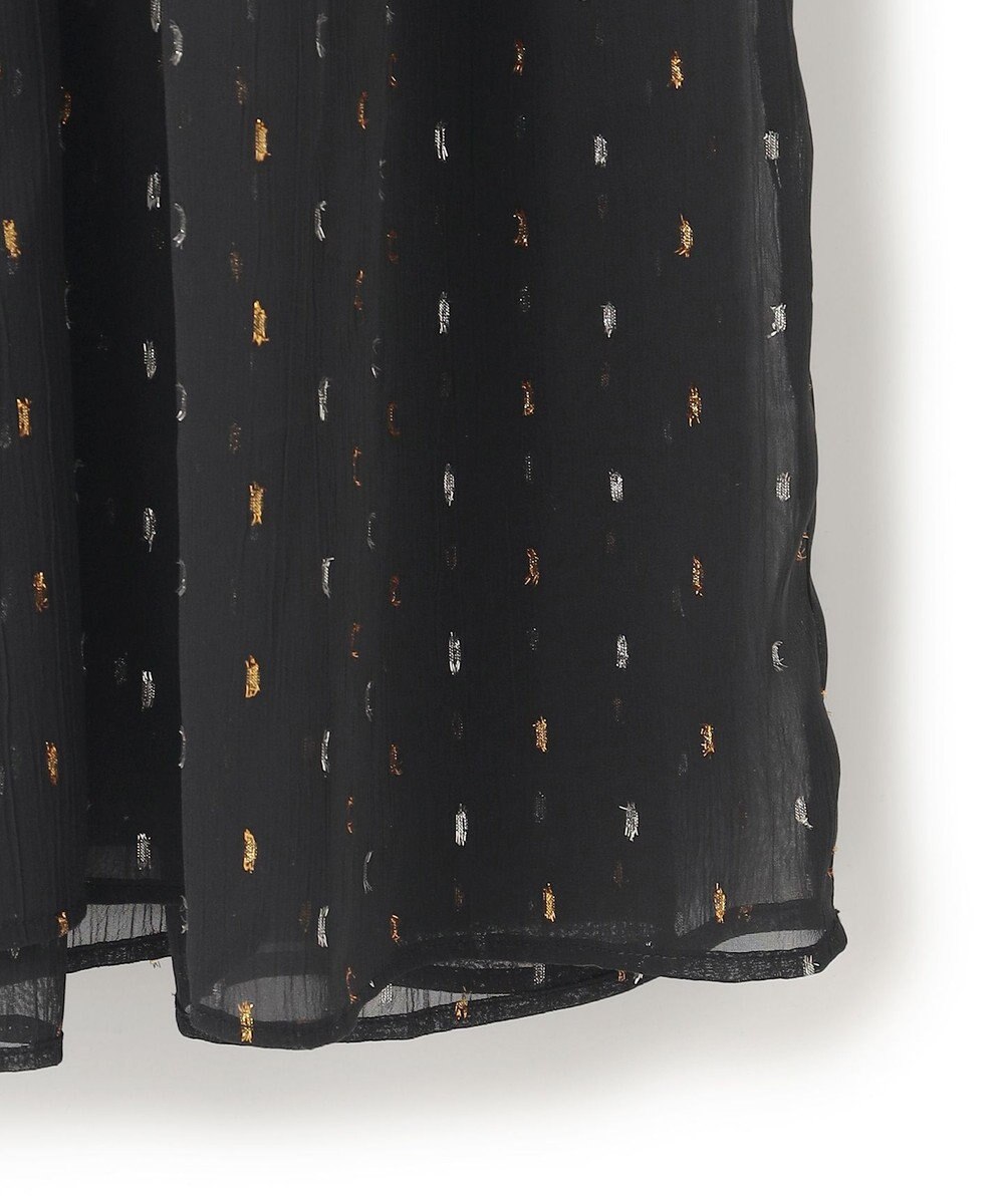 UNFILO ラメリンクルシフォン ワンピース 