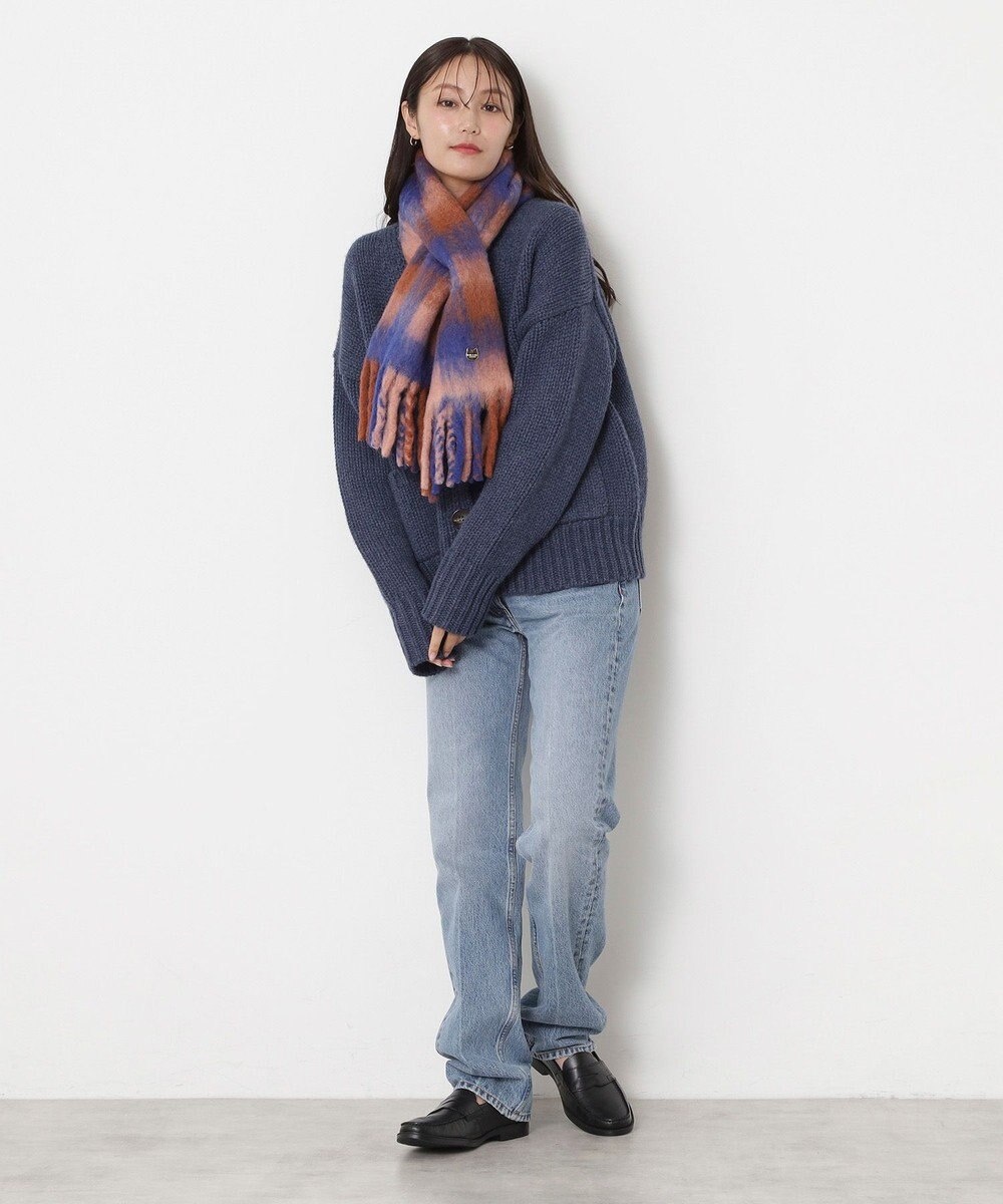 MOONBAT PAUL&JOE ACCESSOIRES(ポール&ジョー) ボリュームマフラー ブロックチェック 