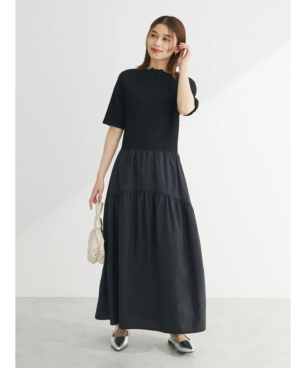 Green Parks しぼドッキングワンピース 