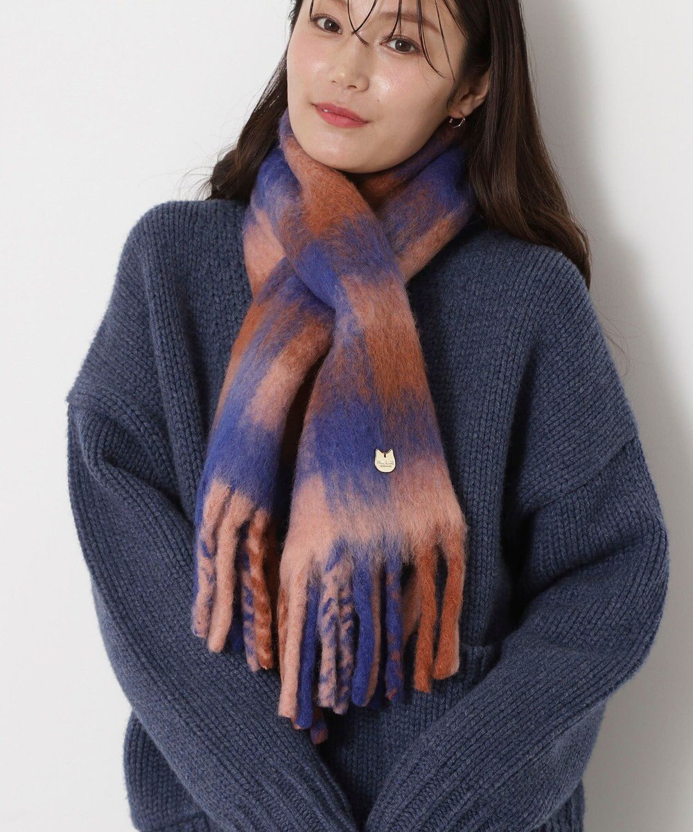 MOONBAT PAUL&JOE ACCESSOIRES(ポール&ジョー) ボリュームマフラー ブロックチェック 