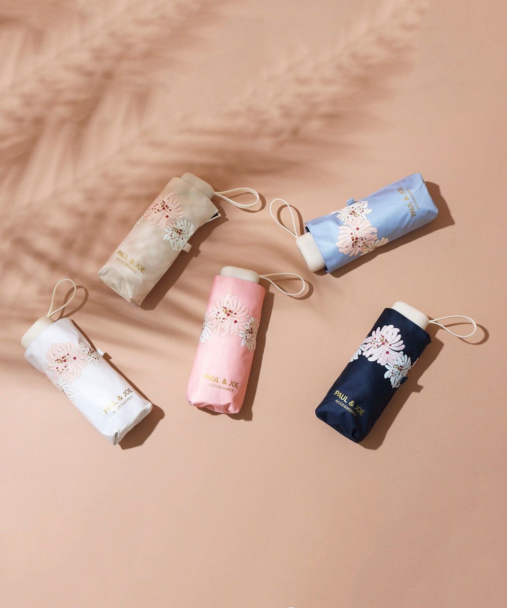 MOONBAT 【WEB限定/遮光率100%】晴雨兼用折りたたみ日傘 ポール&ジョー(PAUL & JOE ACCESSOIRES)クリザンテーム/バイカラー 雨の日OK 遮熱 簡単開閉 UV 晴雨兼用 