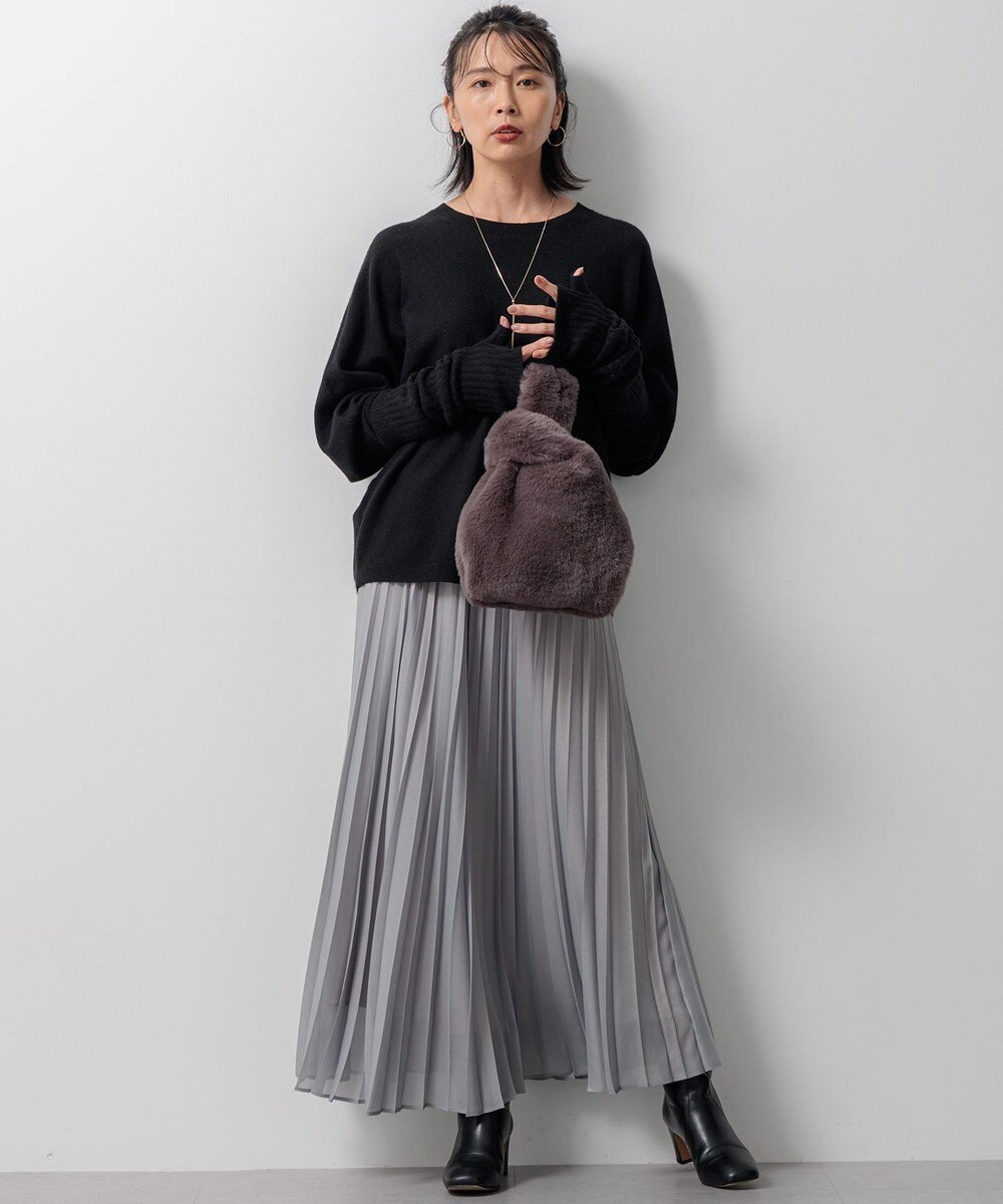 23区 【洗える】ピュアカシミヤ アームウォーマー 