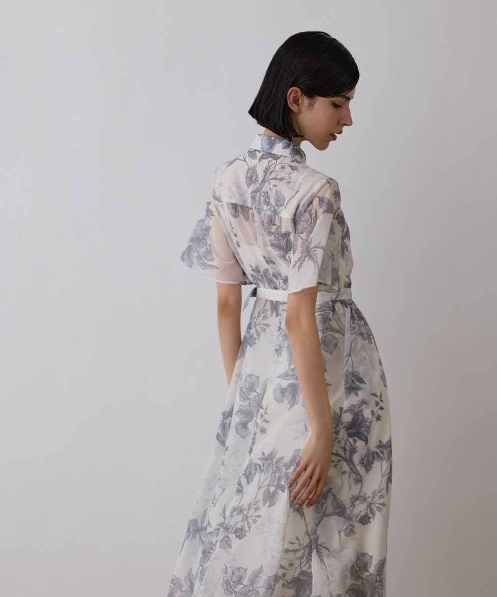 GRACE CONTINENTAL シャドーフラワープリントワンピース 