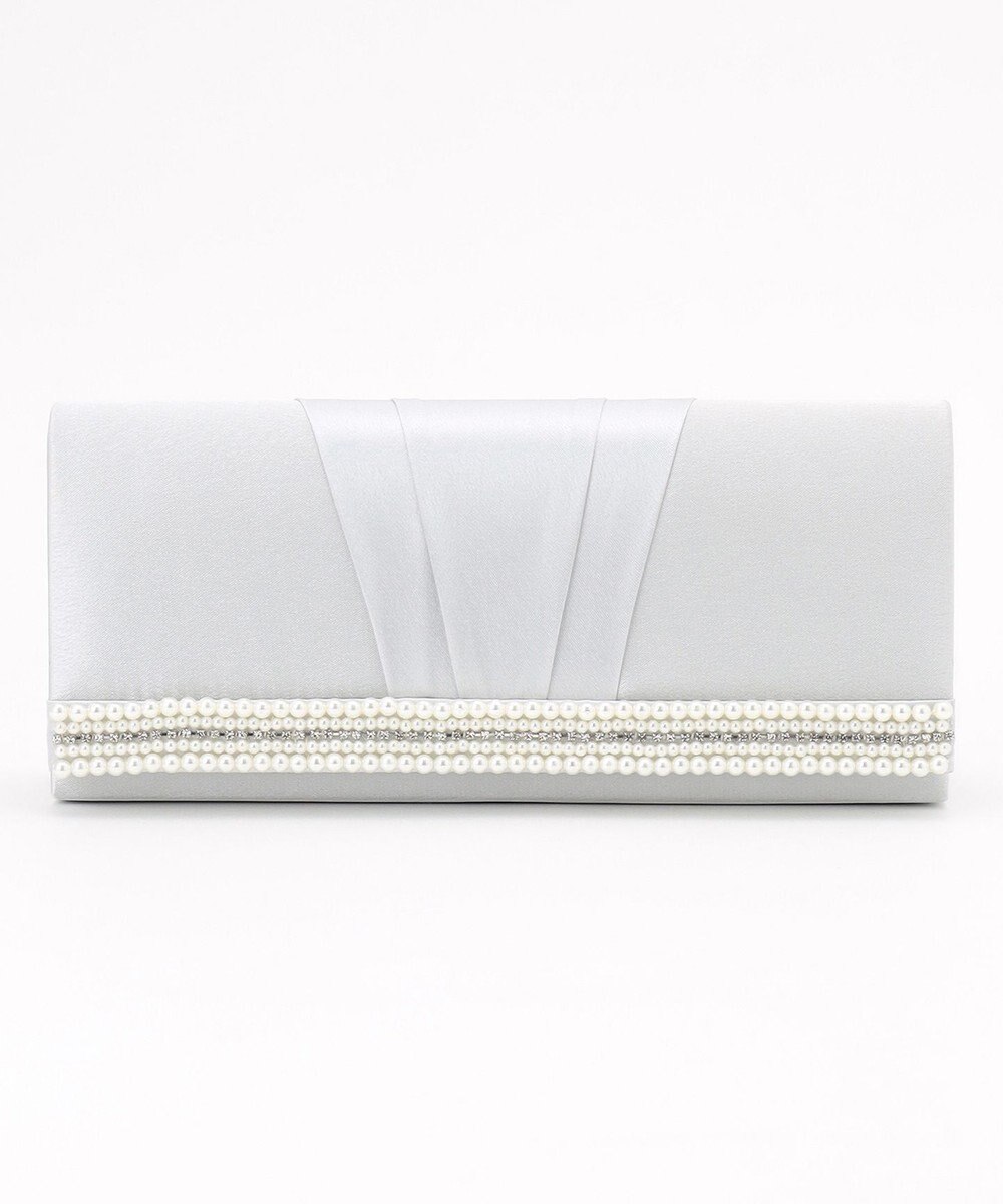 ANY SIS 【2WAY】パール調ラインクラッチ バッグ 