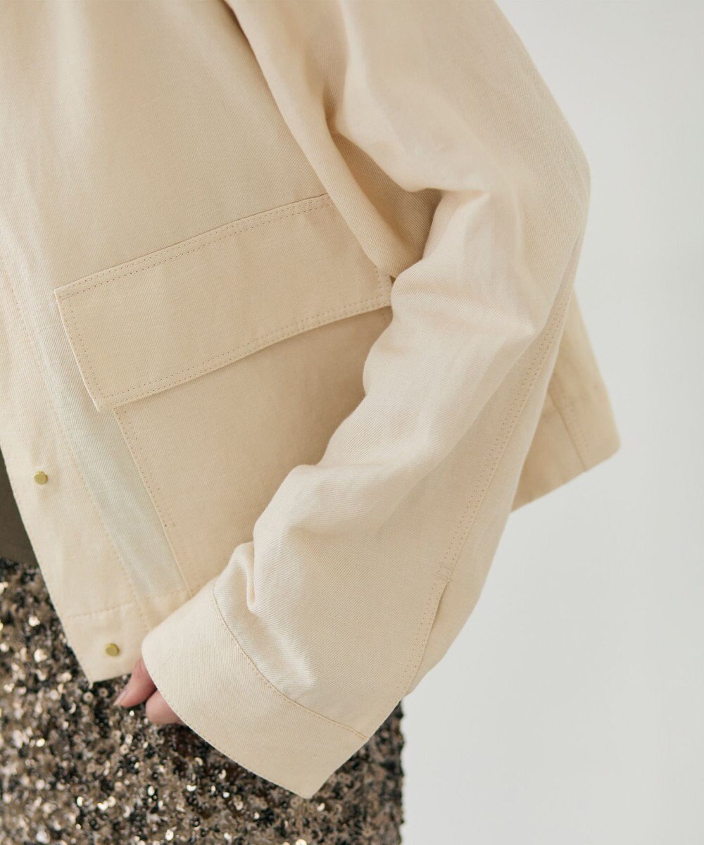 BEIGE， 【洗える】CUPHEA / アウトポケットジャケット 