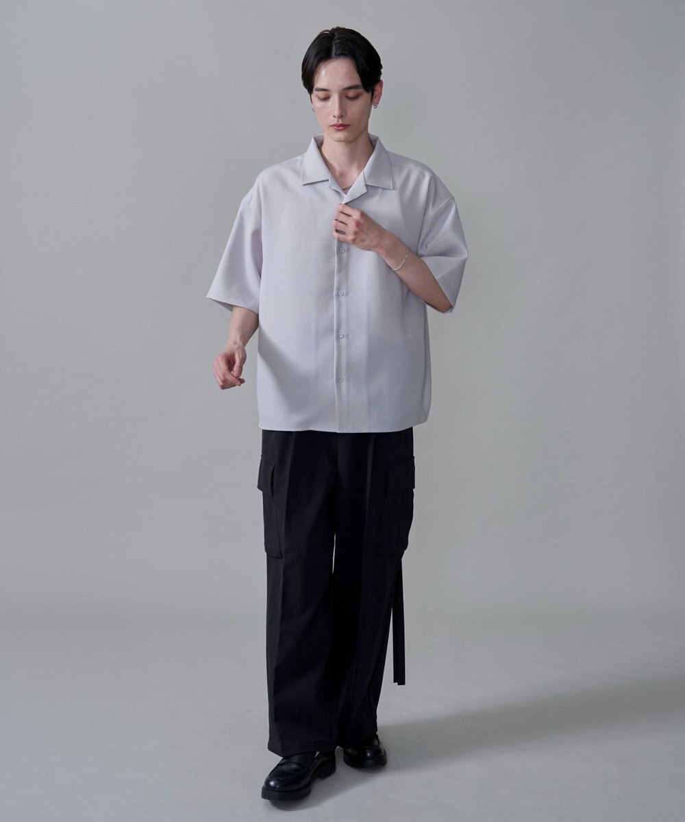 WEGO 【速乾/しわになりにくい/MLサイズ展開】ドライポリオープンカラーシャツ（SS） 