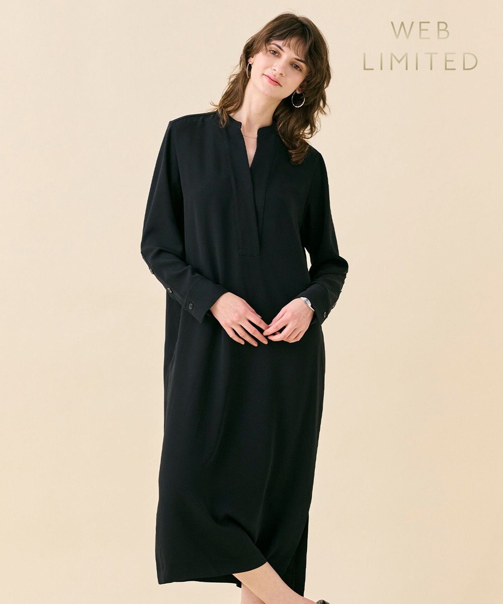 BEIGE， 【WEB限定・洗える】CELOSIA / クロスオーバーVネックワンピース 