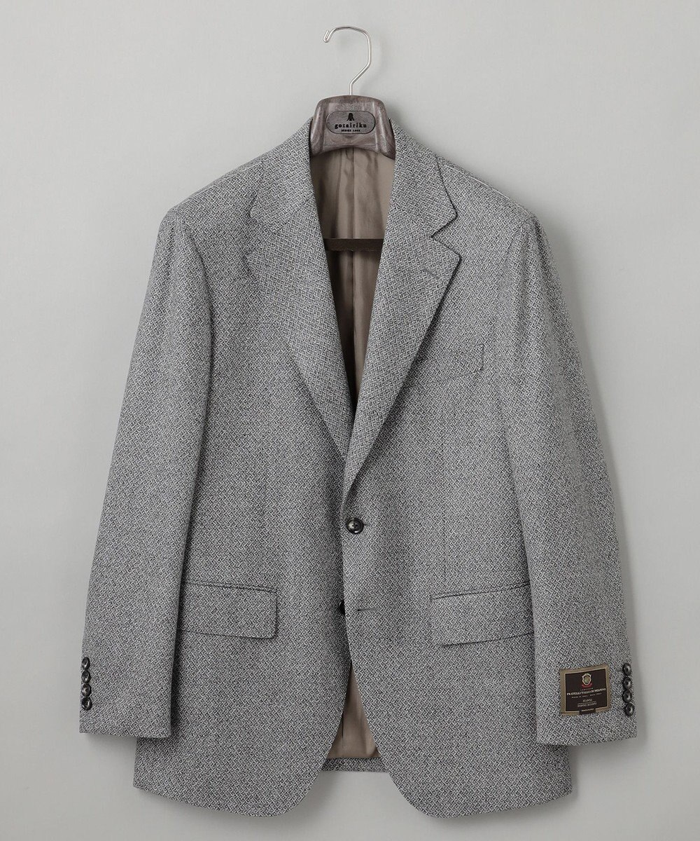 GOTAIRIKU 【DELFINO】ナポリジオメトリックツイード ジャケット_グレー 