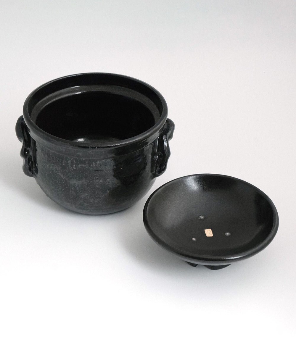 たち吉 【たち吉】黒釉ご飯鍋(三合）〈１個〉信楽焼 