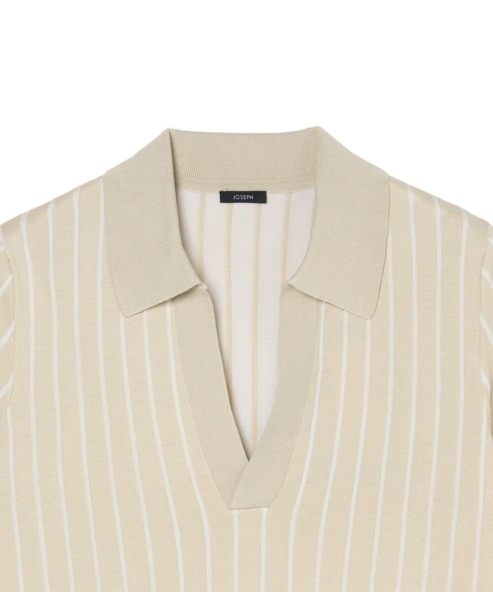 JOSEPH 【洗える】ジオメトリックジャガード　ニットトップス 