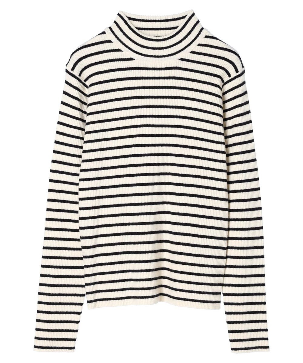 earth music&ecology やわらかタッチハイネックリブプルオーバー 