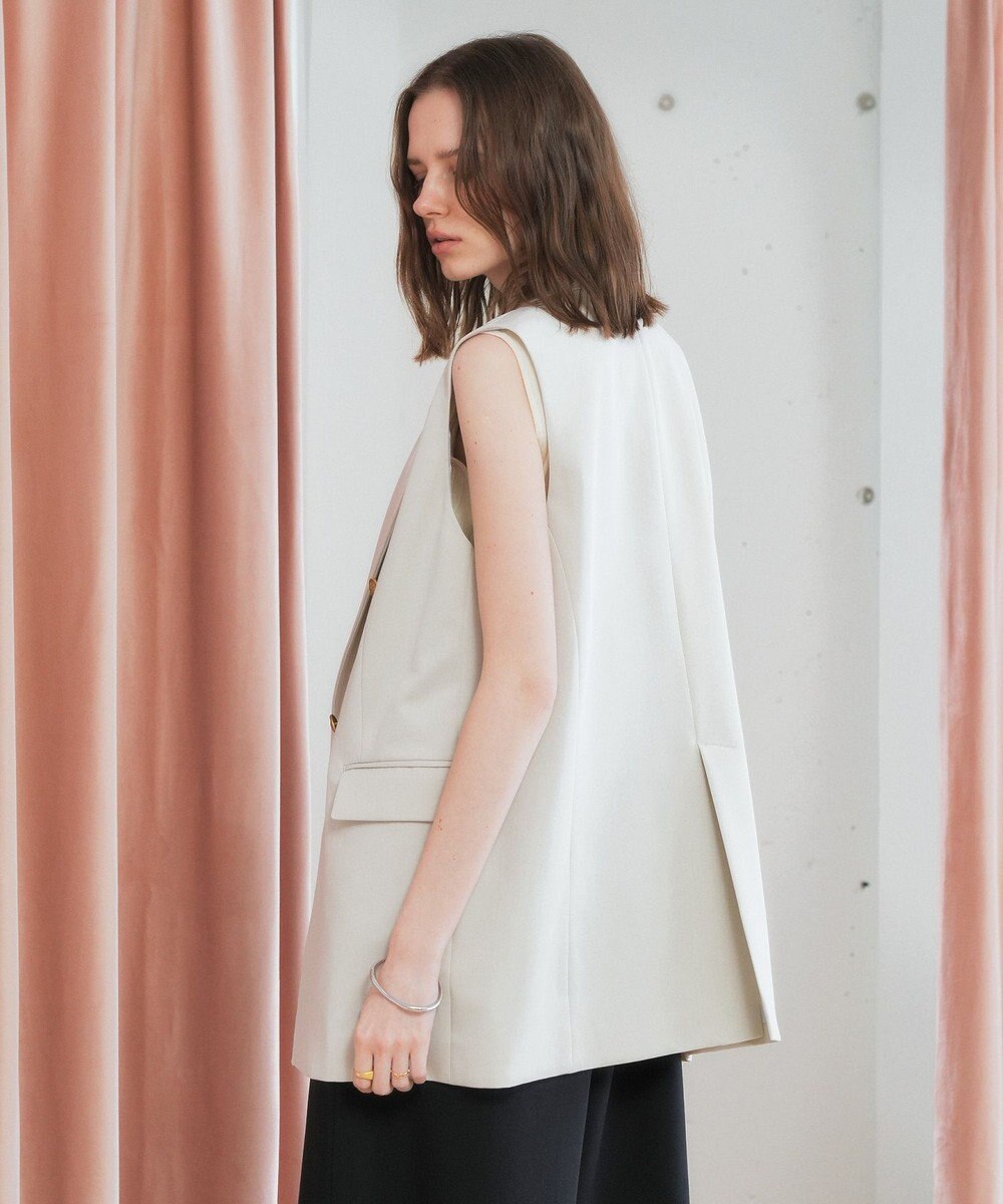 YECCA VECCA ドライタッチ金釦テーラードジレ 