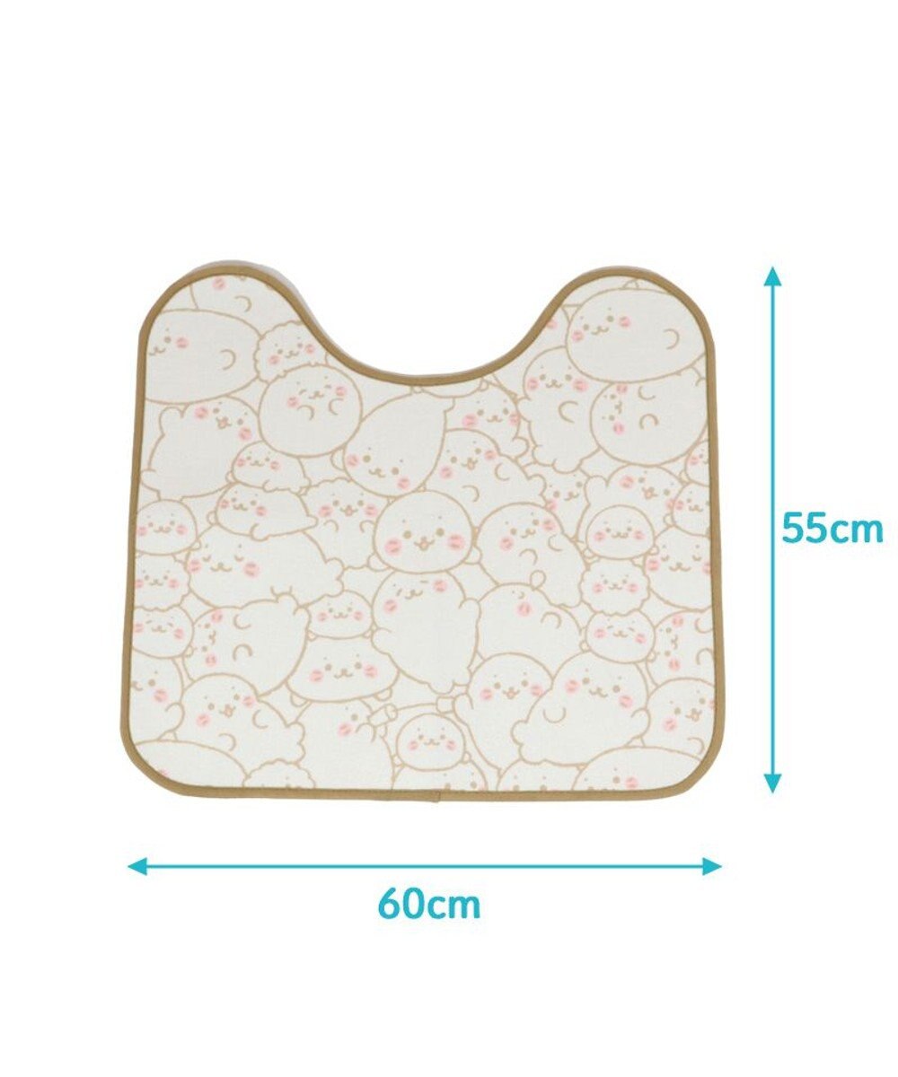 Mother garden しろたん トイレマット つみつみ柄 55cm×60cm トイレ用品 