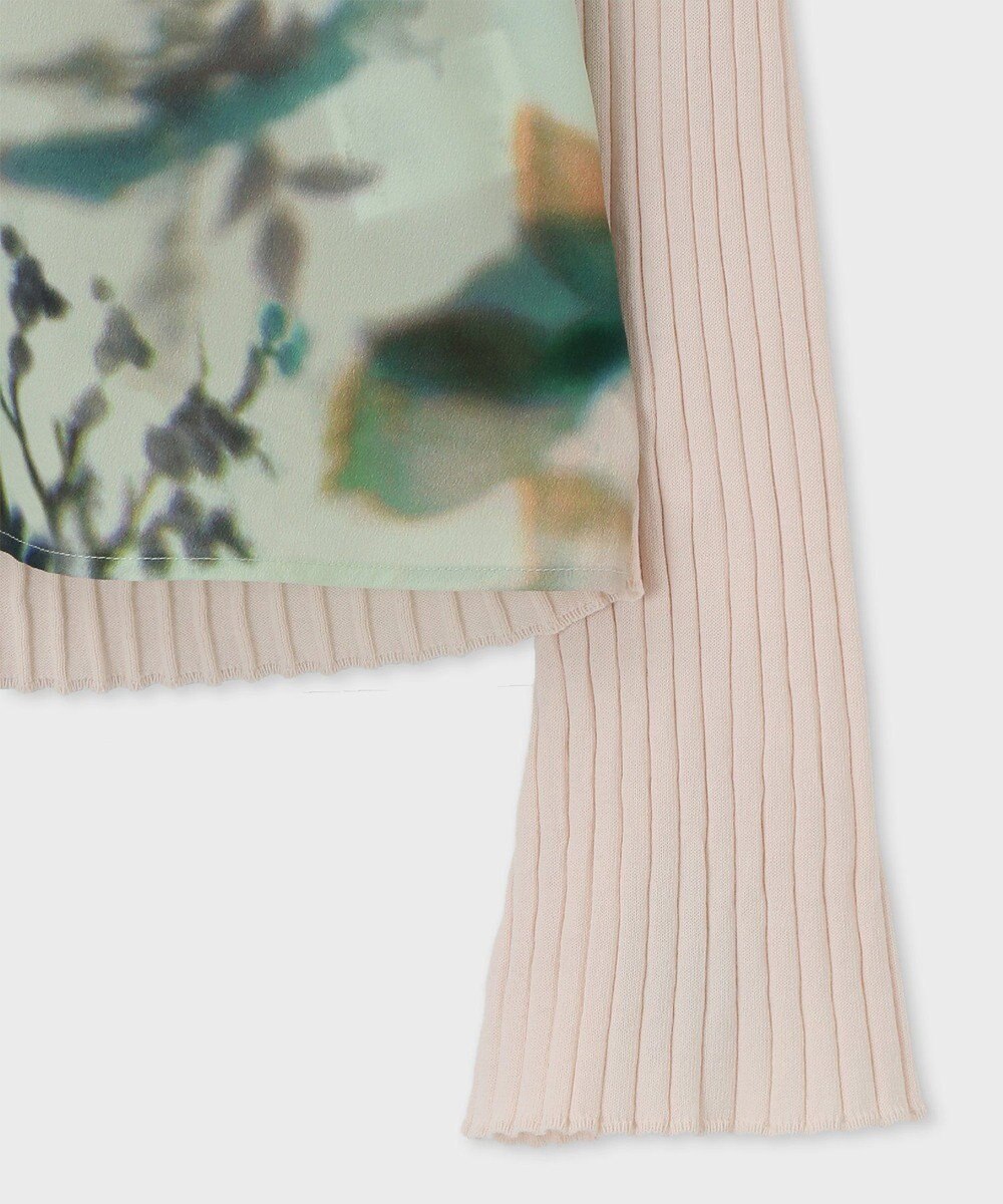 Paul Smith 【洗える】Lens Blur Botanical コンビ ニット 